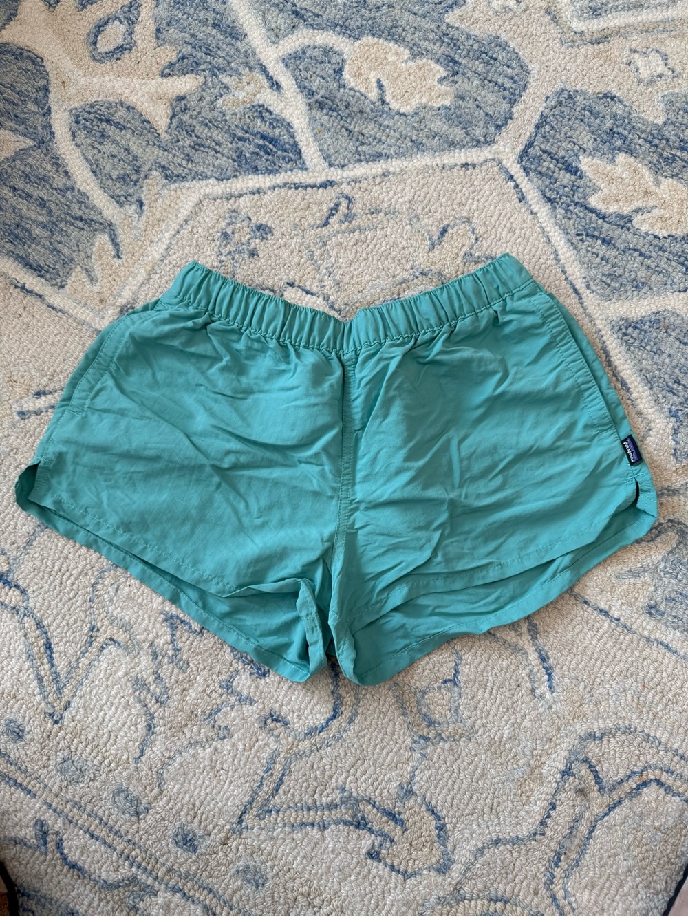 Patagonia Women’s Aqua Turquoise Nylon Shorts Size M